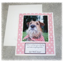 For the Love of Critters Pet Greeting Card - Get Well Soon (Josie)